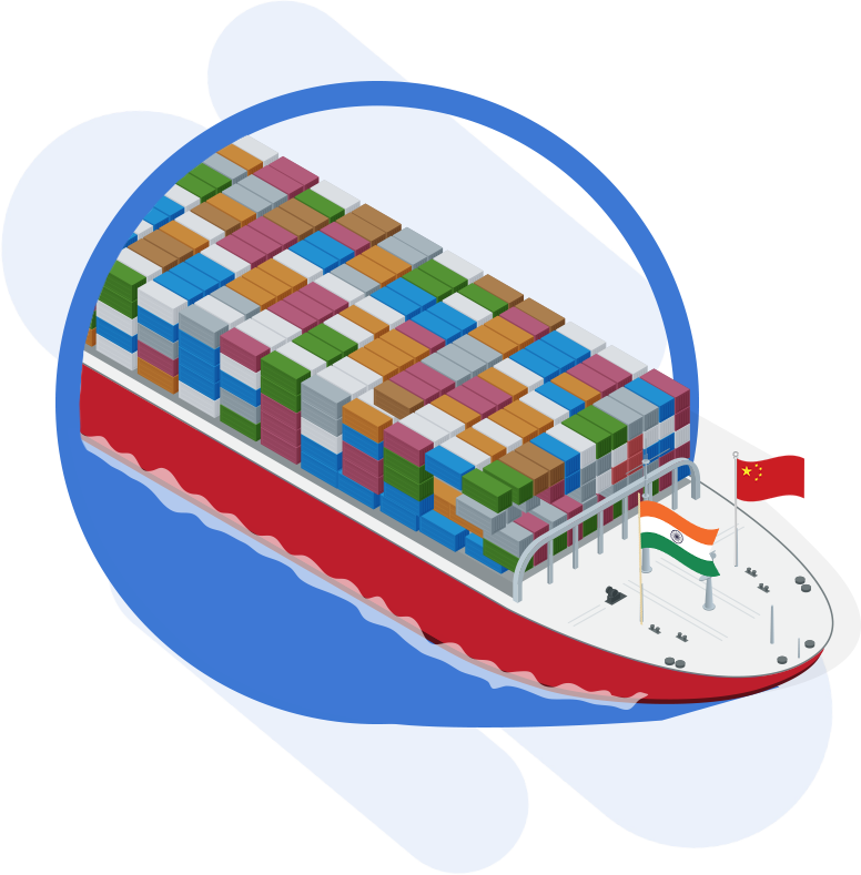 Shipping Lanes Of India Clipart (776x789), Png Download