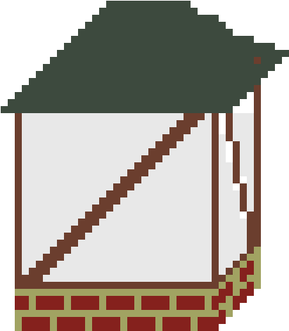 Old English House Clipart (570x540), Png Download