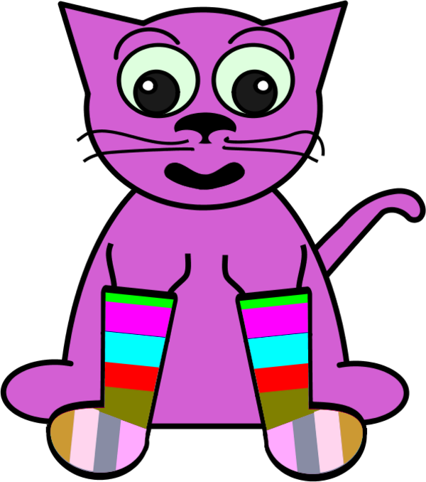 Cartoon Cat Clip Art N75 - Png Download (600x678), Png Download