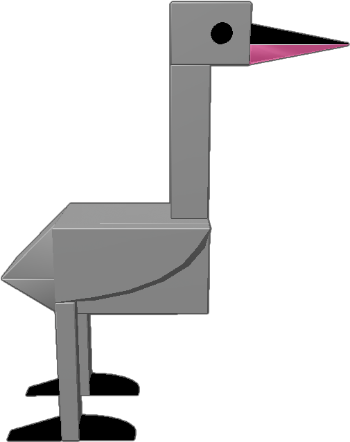 Your Own Pet Flamingo Color The Gray Part Any Color Clipart (768x768), Png Download