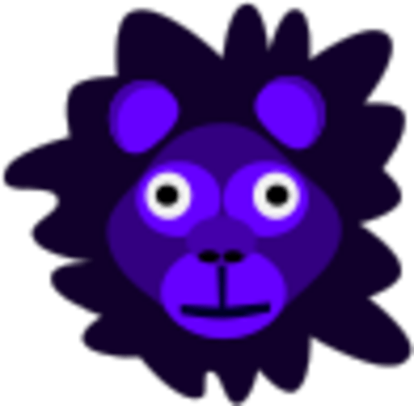 Crazy Lion Clipart (600x588), Png Download