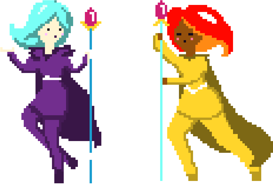 Wizard Girls Clipart (1260x910), Png Download