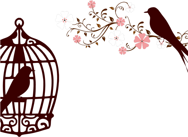 Love Birds Clipart Branch Tattoo - Png Download (640x480), Png Download