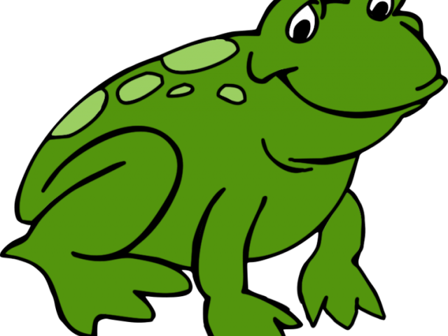 Green Frog Clipart Leaf Drawing - Png Download (640x480), Png Download
