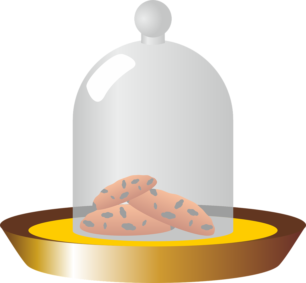 Cheese Cover Servierglocke Heat Bell Clipart (1280x1182), Png Download