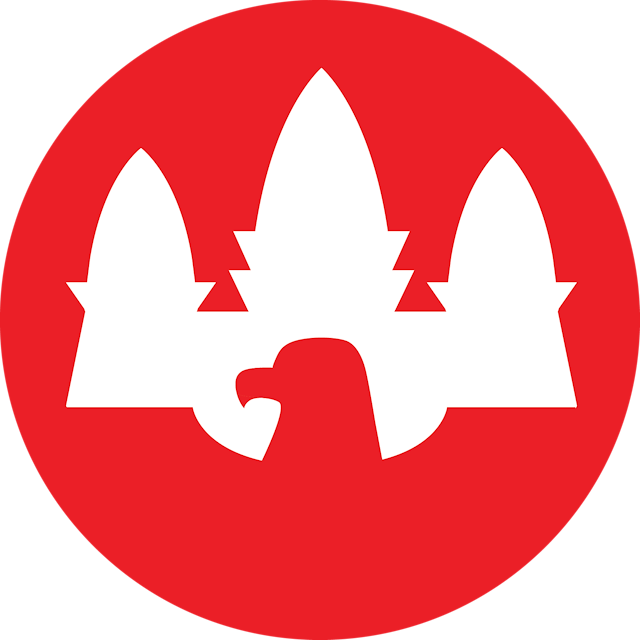The Khmerican Logo Features Angkor Wat And Eagle Silouhettes Clipart (640x640), Png Download