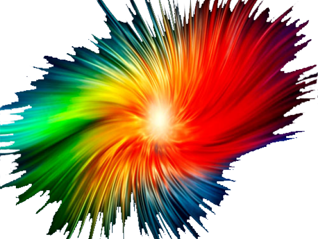 Explosion Clipart Rainbow - Png Download (640x480), Png Download