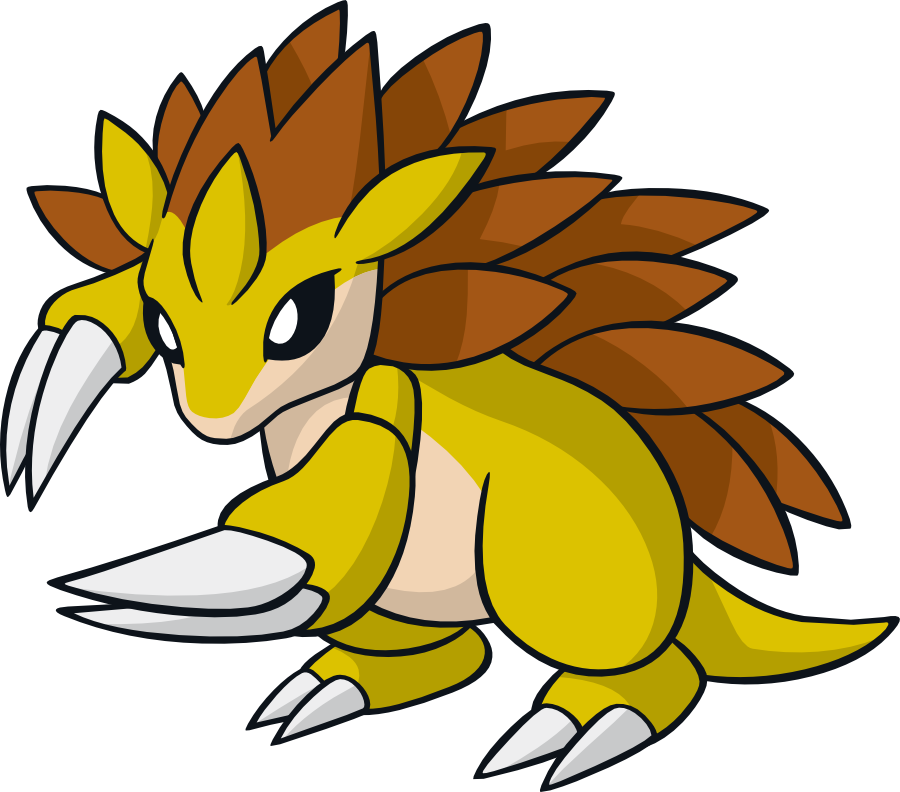 They Resembled The Awesome Evolved Pokémon Sandlash Clipart (900x792), Png Download