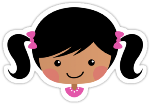 Pink Hair Clipart Pigtail Hair - Png Download (640x480), Png Download