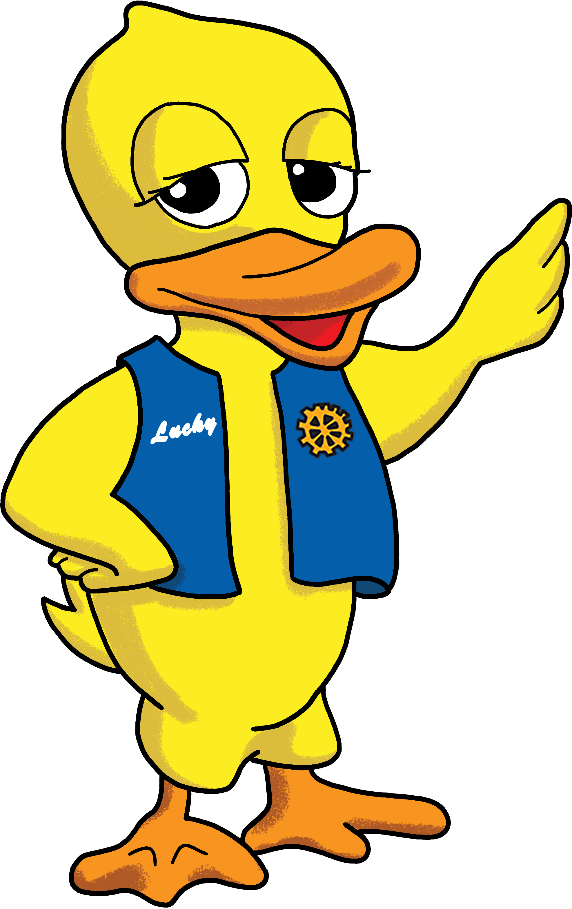 Download Plain Ol' Lucky Duck Clipart (3254x4421), Png Download