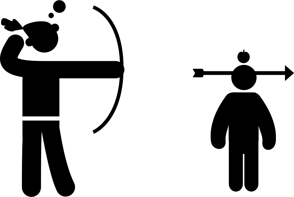 Person Practicing Archery Comments Clipart (980x658), Png Download