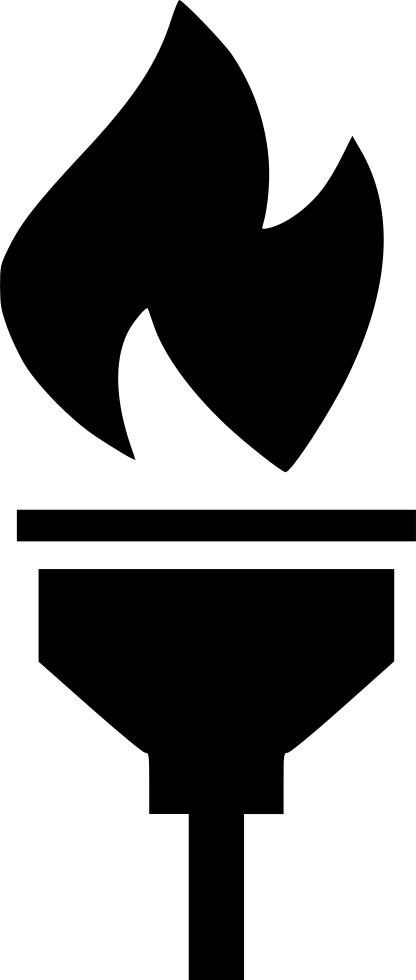 Fire Torch Burn Comments Clipart (416x980), Png Download