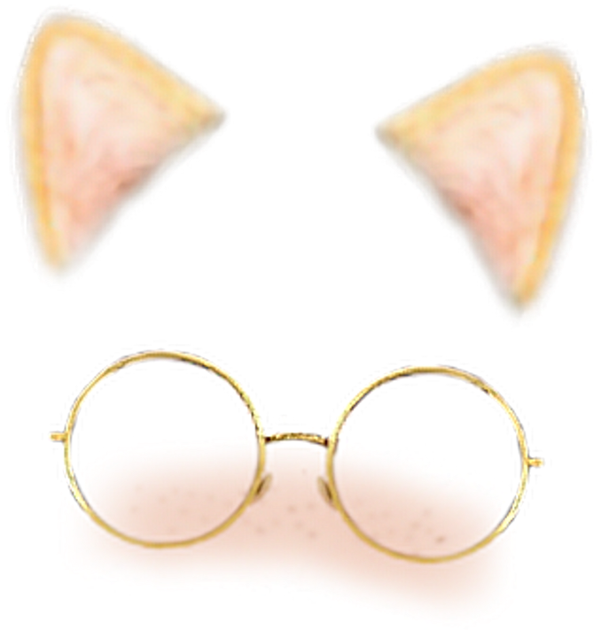 Cat Cute Kawaii Snow Snowfilter Filtro Efeito Oculos Clipart (1024x853), Png Download