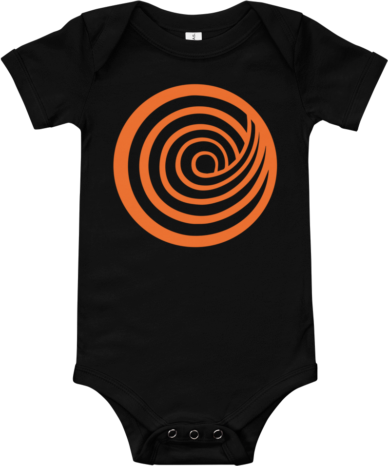 Clickhole Swirl Onesie Black / 18-24m From The Onion Clipart (1000x1000), Png Download