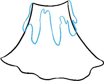 How To Draw Volcano Clipart (680x678), Png Download
