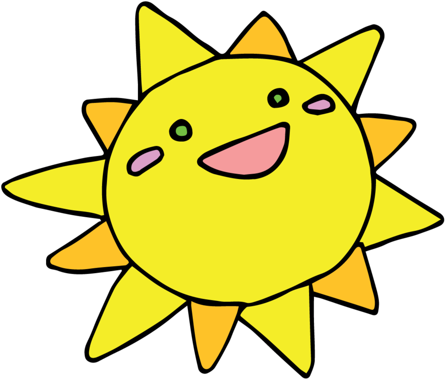 Sun Clipart Kawaii - Png Download (907x773), Png Download