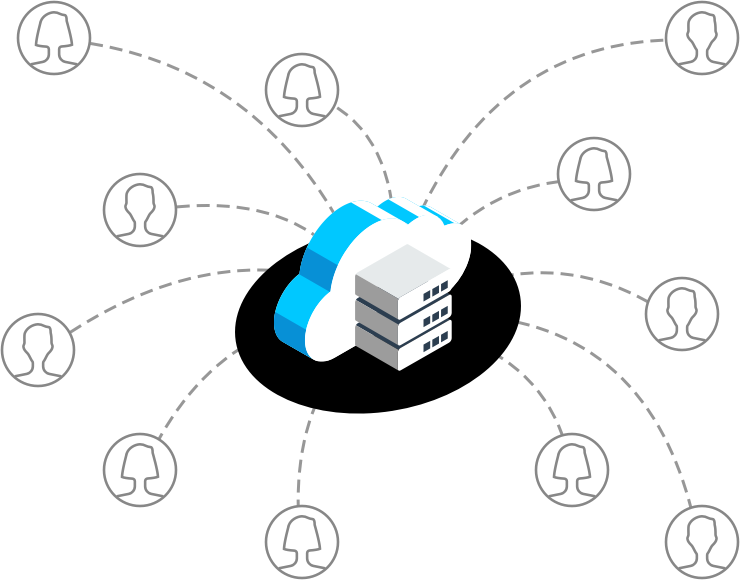 Copilot Infrastructure Offers A Direct Device-cloud Clipart (740x580), Png Download