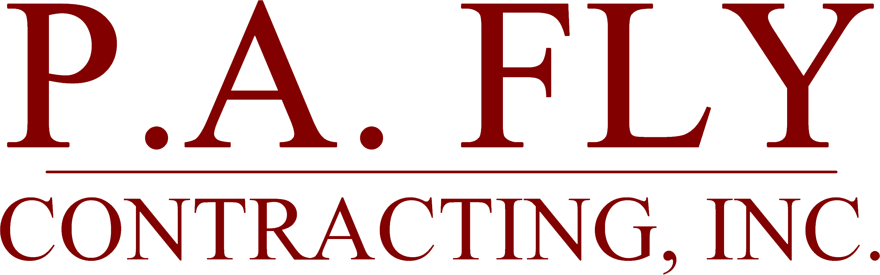 Fly Contracting, Inc Clipart (2861x894), Png Download