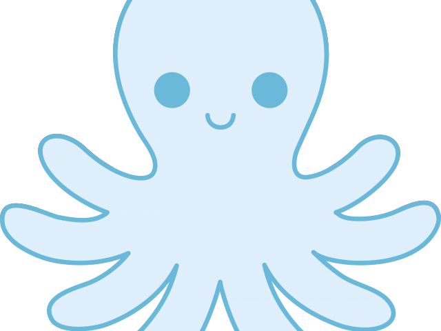 Octopus Clipart Little Blue - Png Download (640x480), Png Download