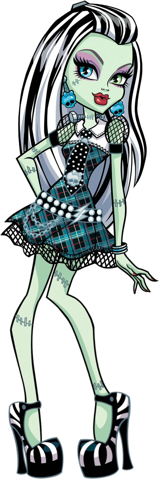Frankie Stein Is The Daughter Of Frankenstein's Creature Clipart (833x1920), Png Download