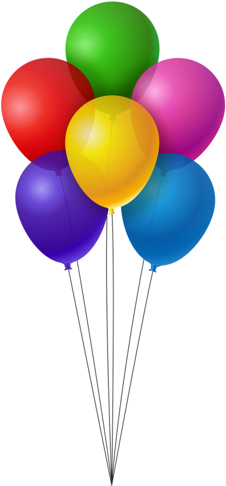 Carnival Balloons Clip Art - Png Download (500x984), Png Download