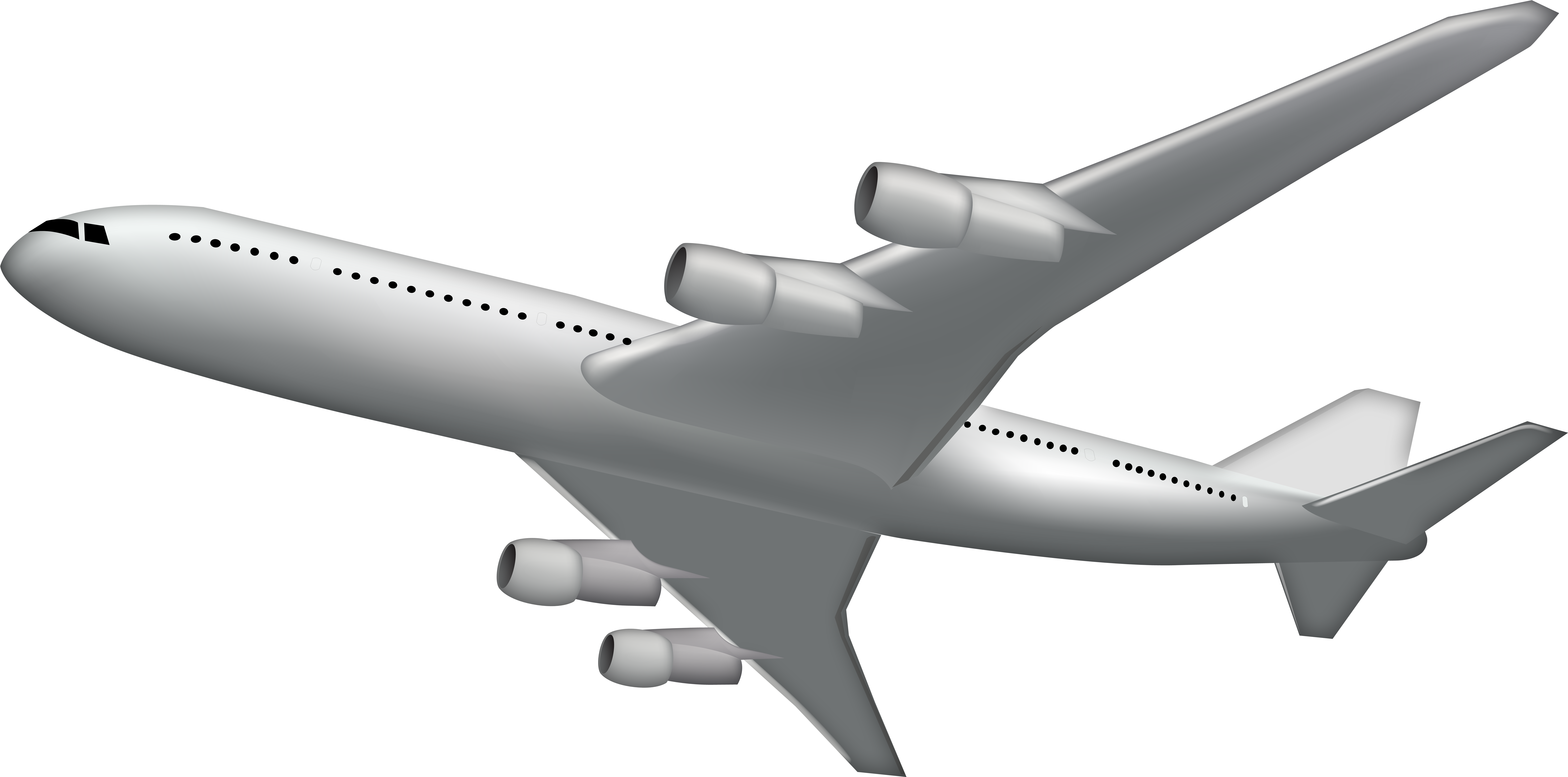 Plane Clip Art Transparent - Png Download (8000x4025), Png Download
