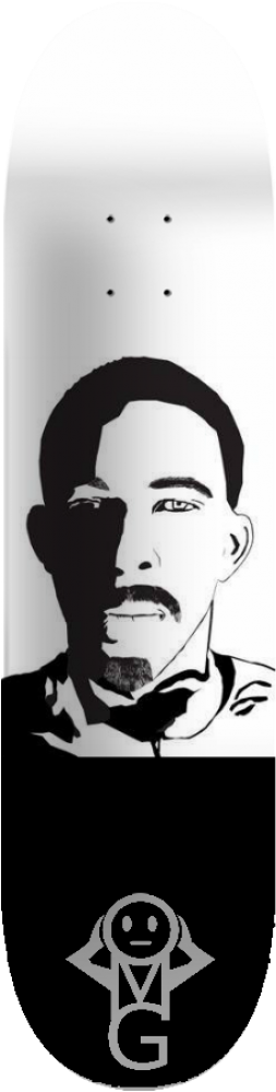 Drawing Skateboard Black And White Clipart (1000x1000), Png Download