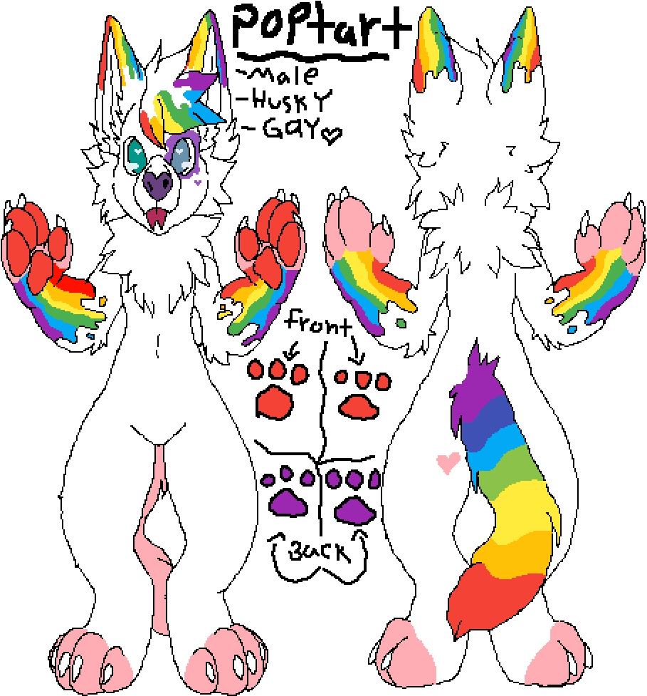 Poptart My Little Gay Husky Boy Clipart (1000x1000), Png Download