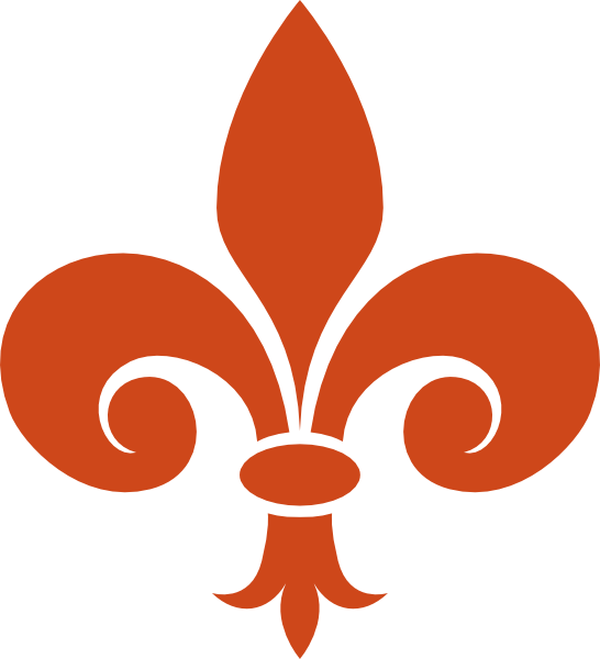 Fleur De Lis Cross Clip Art - Png Download (546x600), Png Download