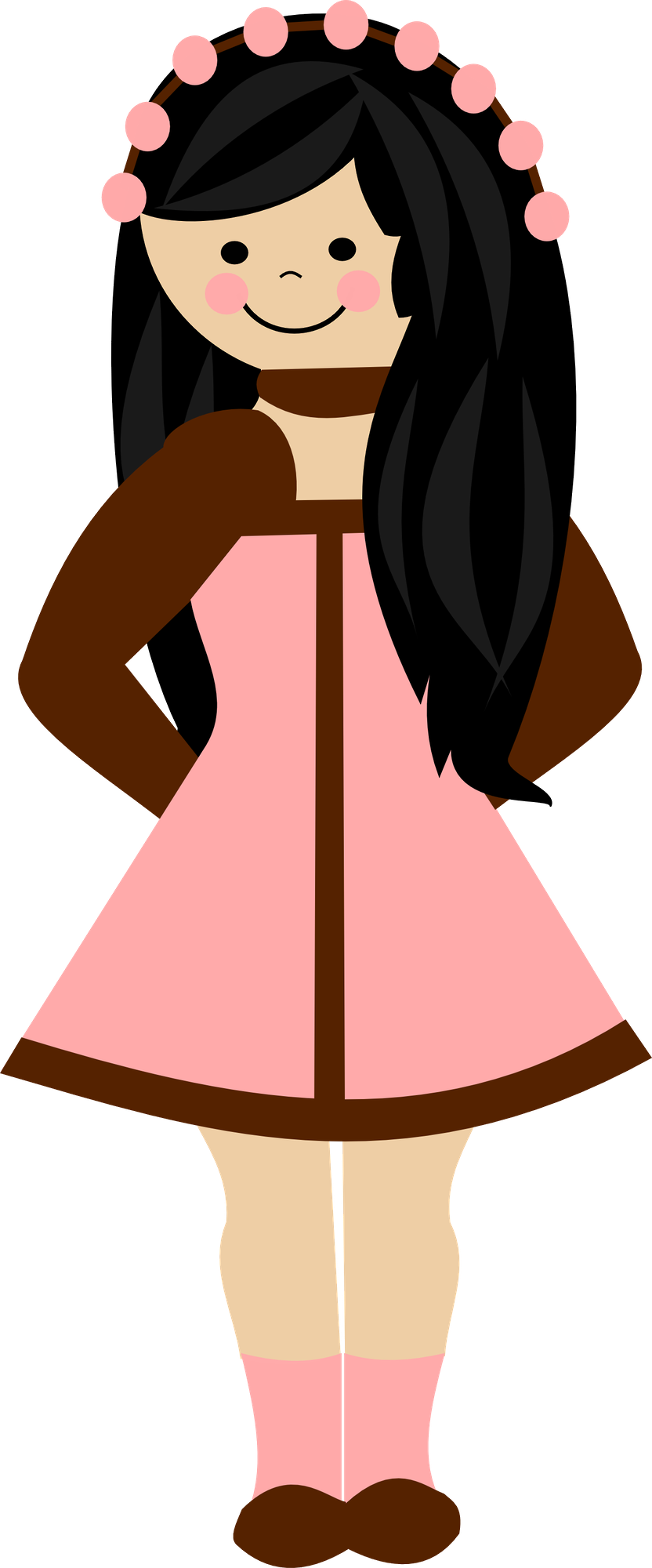 Minus Classy Closets, Powder, Clip Art, Little Girls, - Png Download (832x2000), Png Download