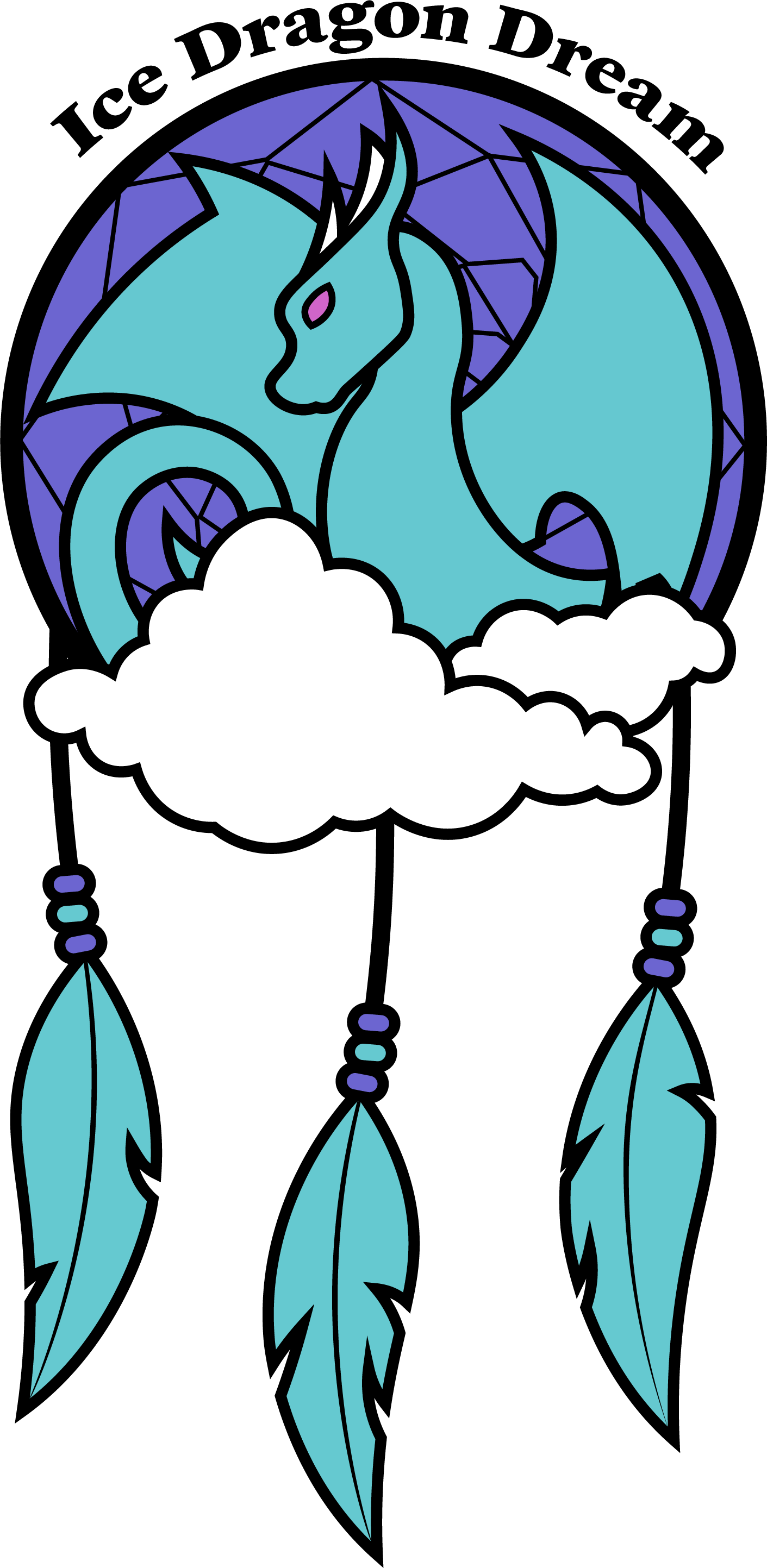 Ice Dragon Dream Logo Clipart (1411x2886), Png Download