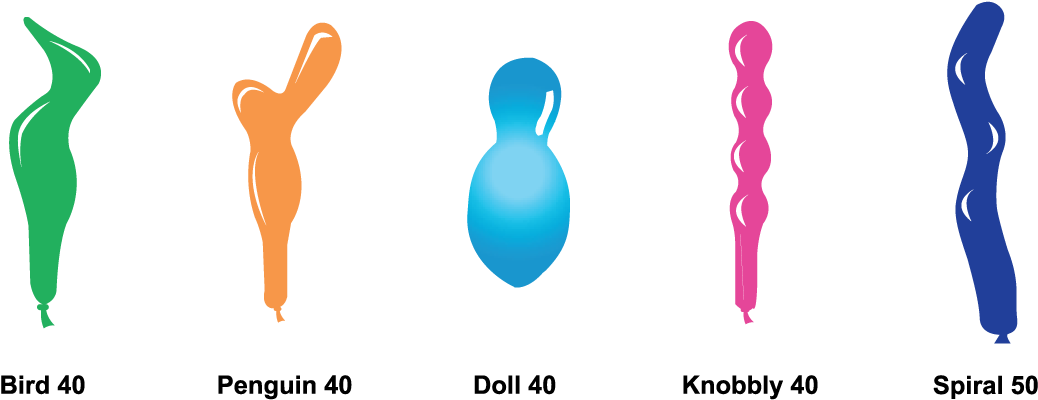 Novelty Balloon Shapes Clipart (1150x647), Png Download