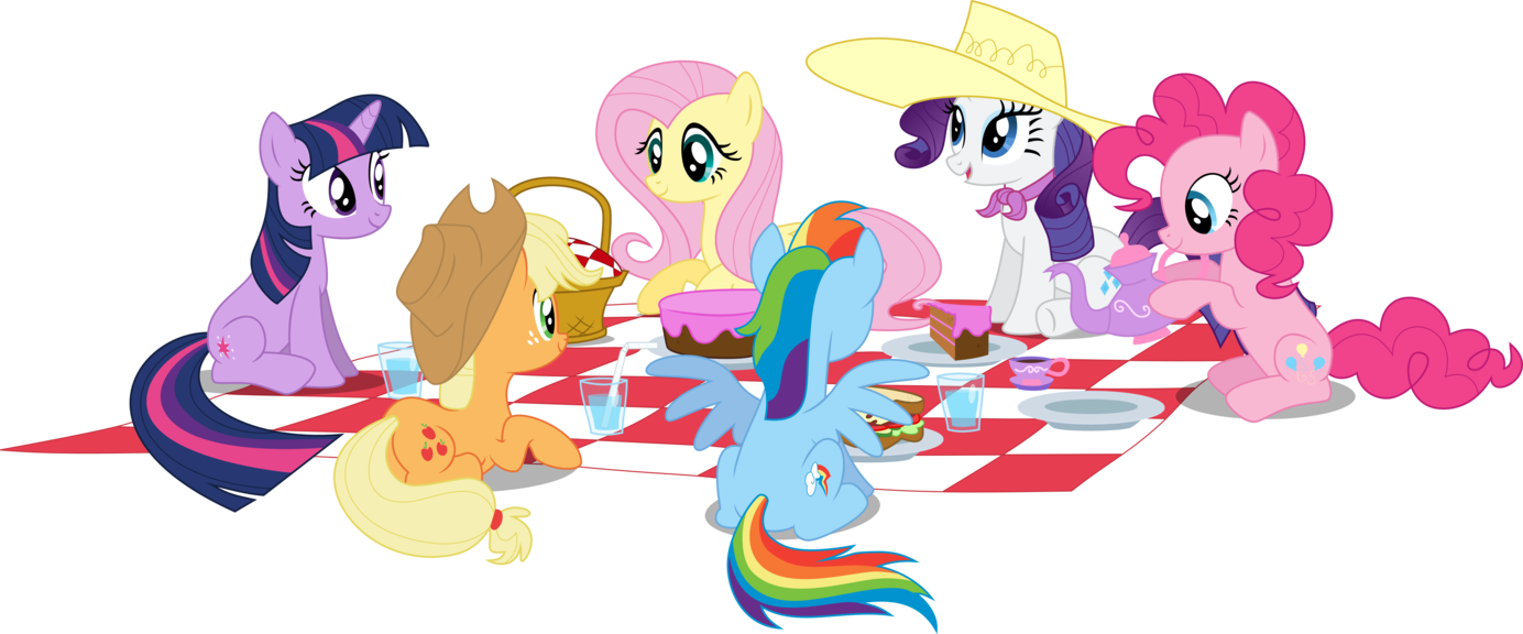 Picnic Clipart Scene - Png Download (1384x576), Png Download