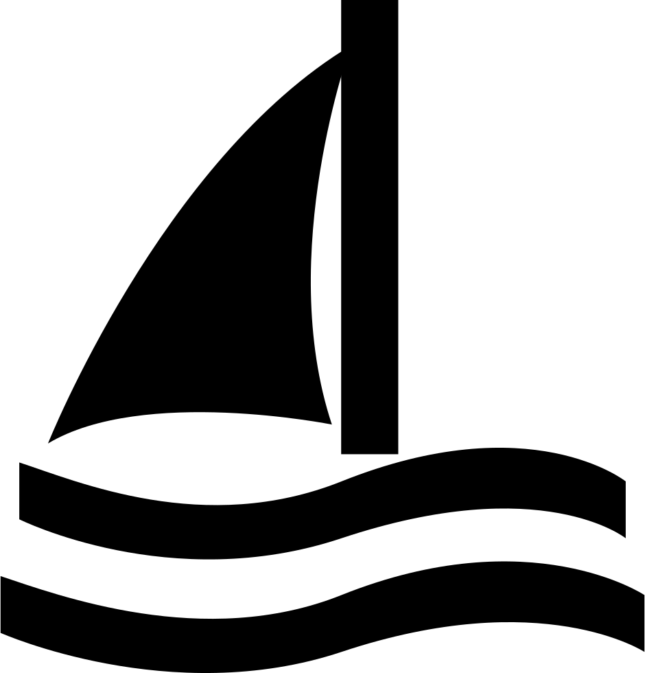 Sailboat Clipart Waterways - Png Download (940x980), Png Download