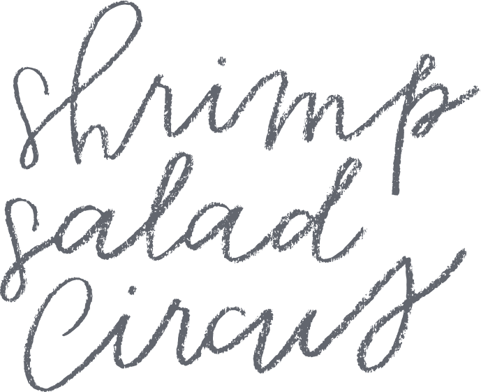 Shrimp Salad Circus Handwriting Logo Clipart (689x561), Png Download