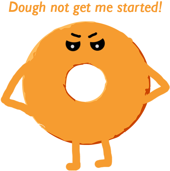 Donut Mad Clipart (618x618), Png Download