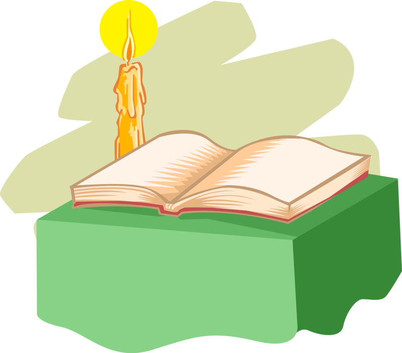 Vector Illustration Of Religious Good Book Holy Bible Clipart (796x700), Png Download