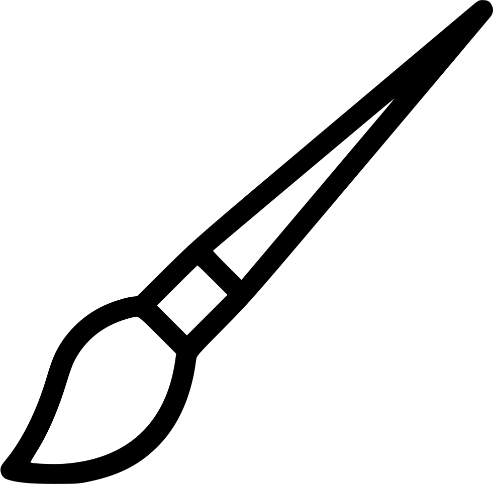 Paint Brush Comments Clipart (981x964), Png Download