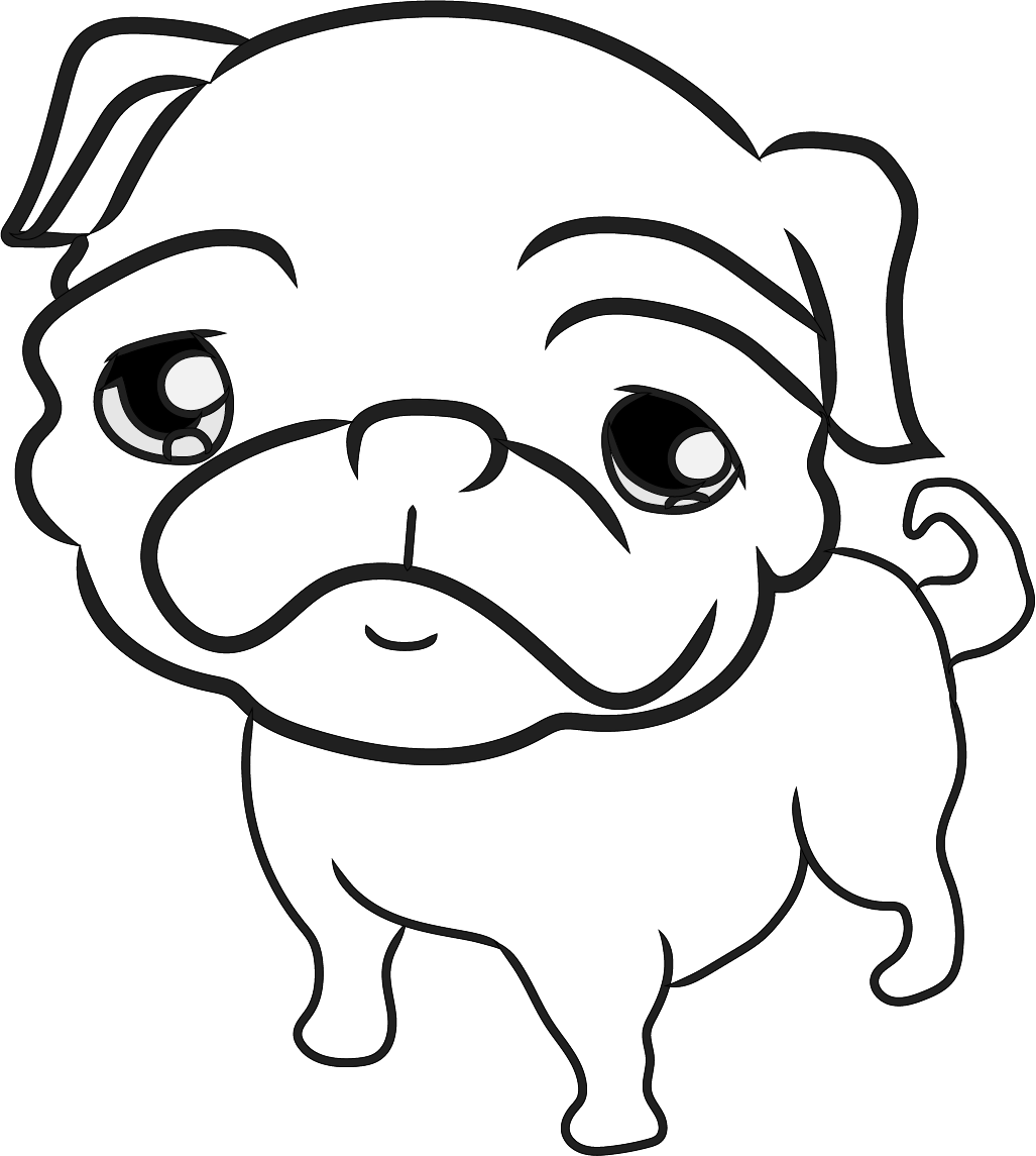 Pug Pugs, Pug Art, Pug Illustration, Pug Love, Drawings, Clipart (1027x1145), Png Download