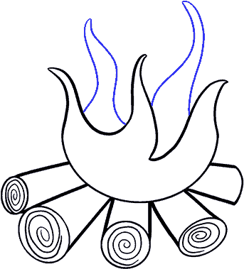 How To Draw Fire Clipart (678x600), Png Download