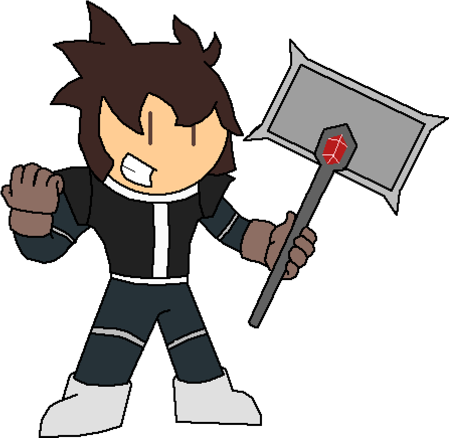 Hammer Man Clipart (1000x1000), Png Download