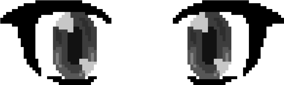 Grey Eyes Clipart (1010x310), Png Download