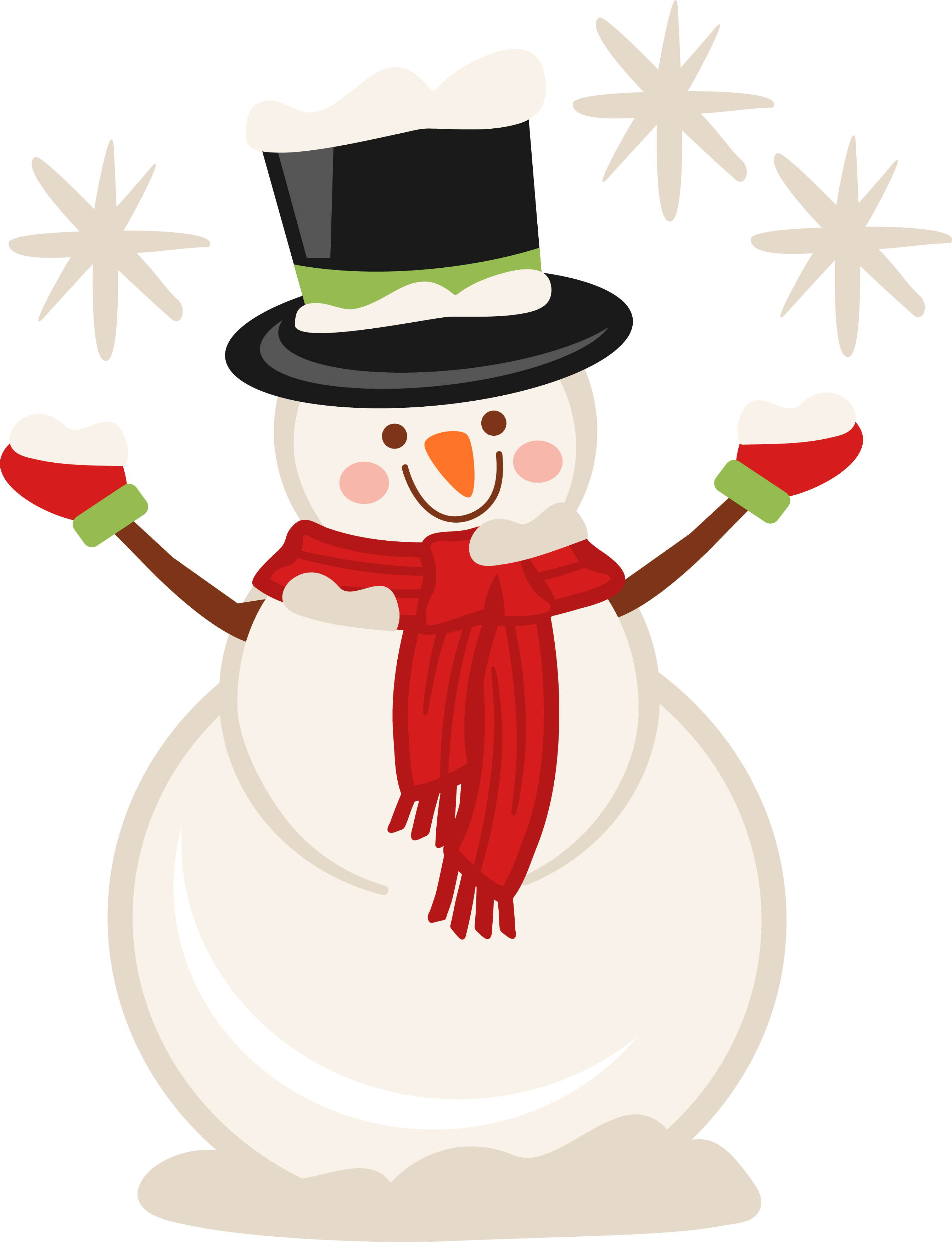 Snowman Clipart (2686x3503), Png Download