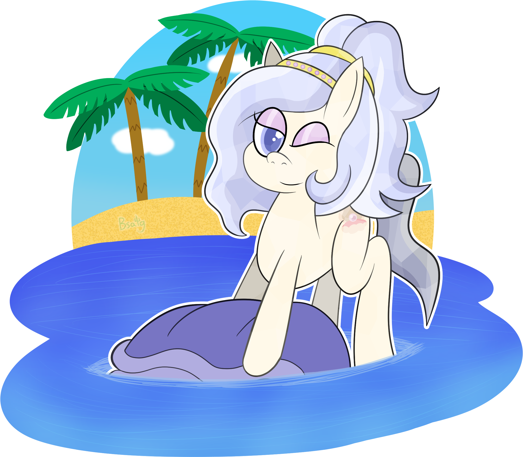 Bsalg93, Beach, Clam, Crystal Pony, Giant Clam, Jewelry, Clipart (2200x2000), Png Download