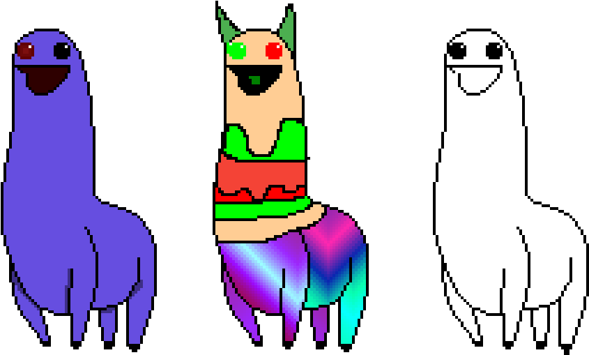 Look, Im A Weird Looking Lama, Cool Clipart (1024x576), Png Download
