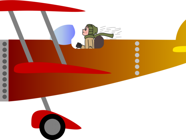 Aviation Clipart Biplane - Png Download (640x480), Png Download