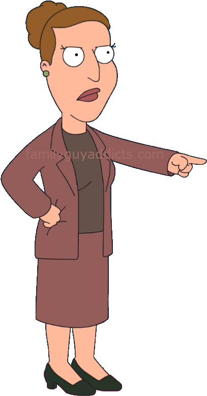 Angela Pointing Clipart (421x786), Png Download
