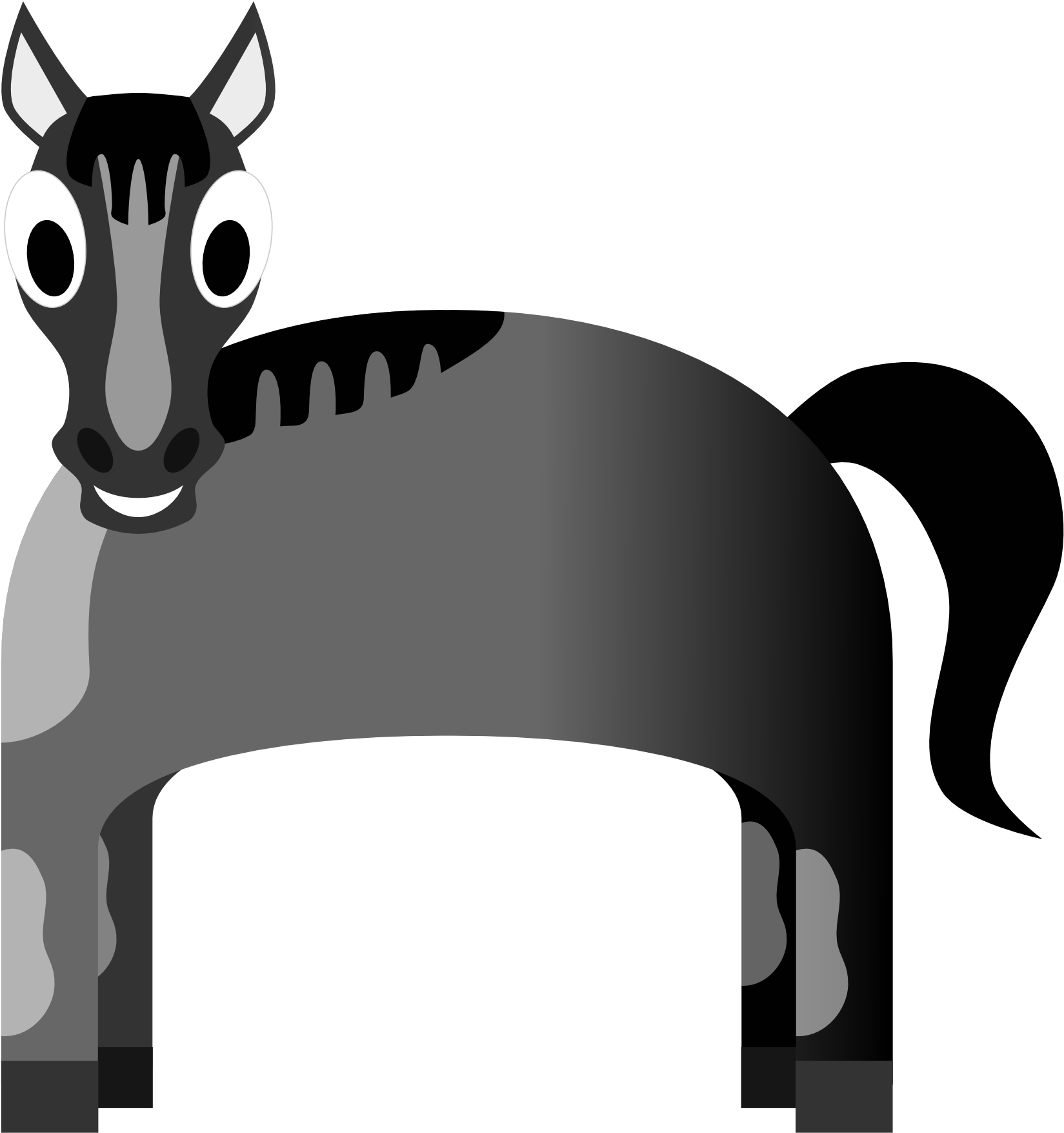 Abstract Horse Scalable Vector Graphics Svg Clipart (555x555), Png Download