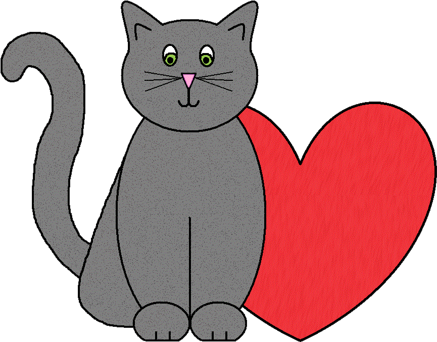 Valentines Day Cat Clipart Wwwimgkidcom The Image - Png Download (894x712), Png Download