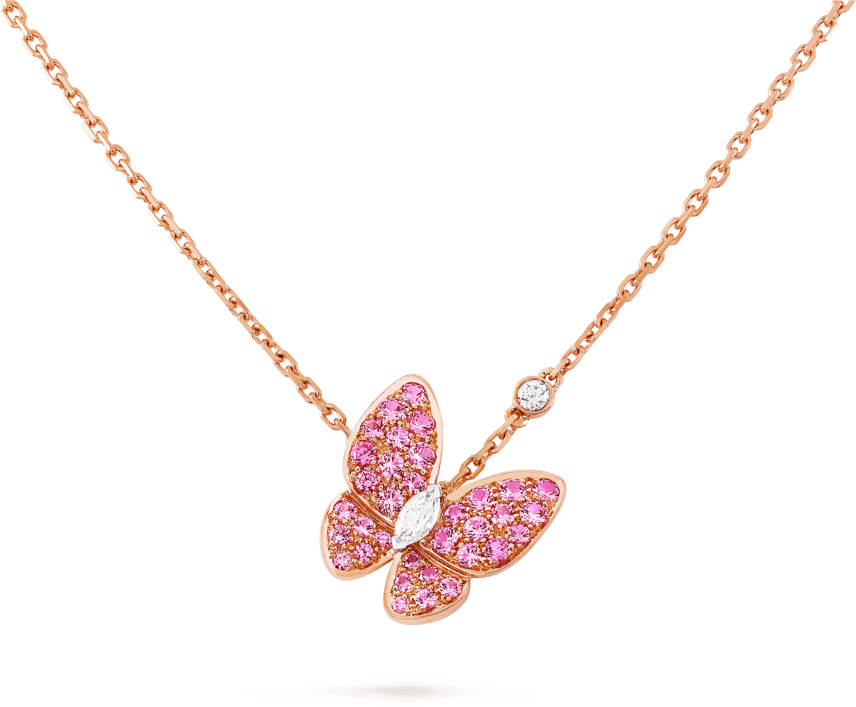 Two Butterfly Pendant Clipart (3000x3000), Png Download